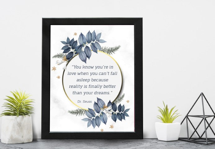 You Know When You're in Love - Dr Seuss Wall Art