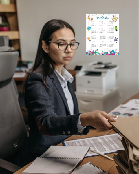 2025-2026 Academic Year One Page Colorful Calendar