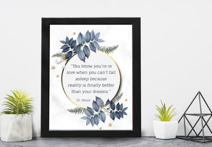 You Know When You're in Love - Dr Seuss Wall Art