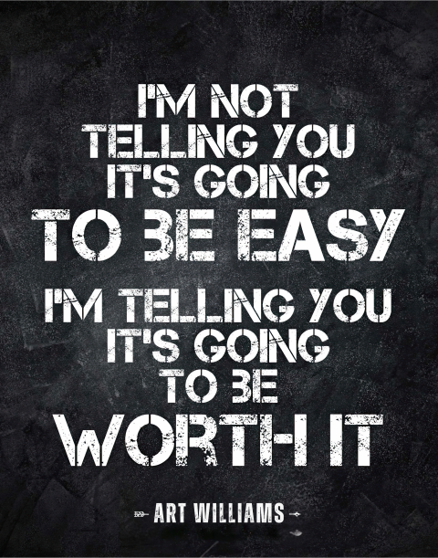 Art Williams Motivational Poster with Inspirational Quote