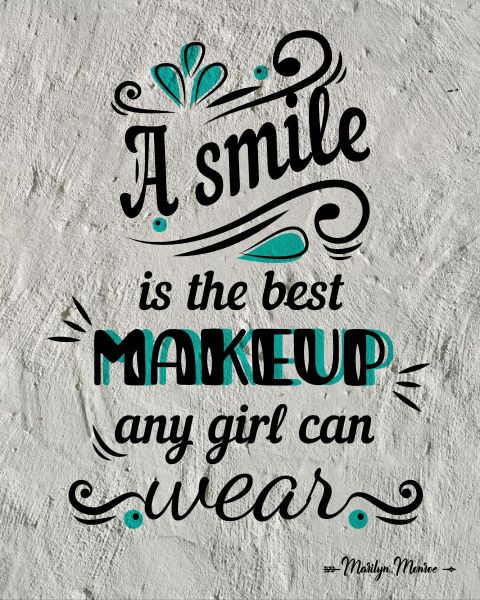 Marilyn Monroe Motivational Poster with Inspirational Quote