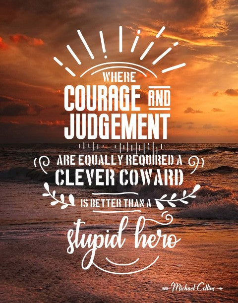 Michael Collins Motivational Poster with Inspirational Quote