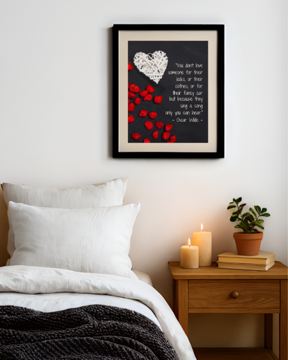 Oscar Wild Quote "You Don't Love Someone ... " Wall Art Print