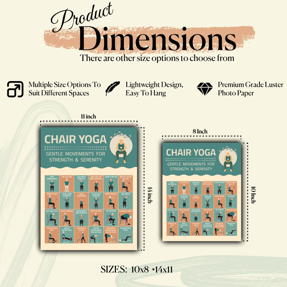 Chair Yoga Chart for Seniors