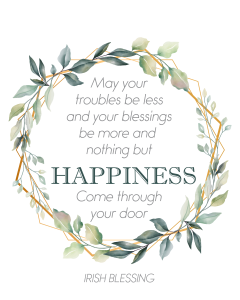 Irish Blessing Housewarming Wall Art