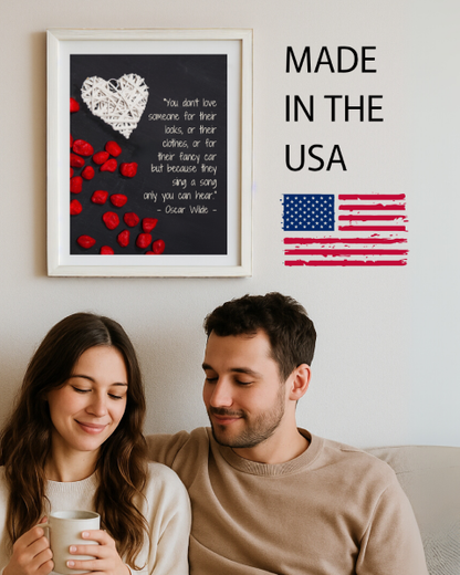 Oscar Wild Quote "You Don't Love Someone ... " Wall Art Print