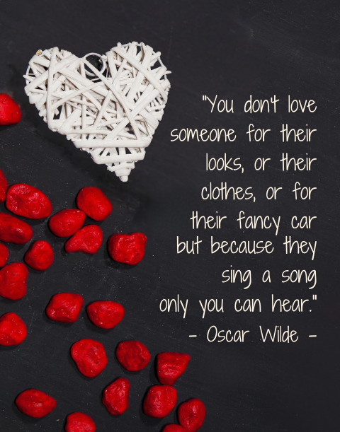 Oscar Wild Quote "You Don't Love Someone ... " Wall Art Print
