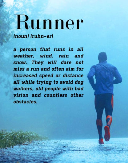 Runner Defined Motivational Running Poster