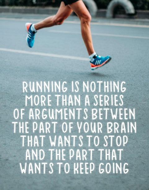 Running Poster with Inspirational Quote